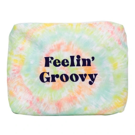 FEELIN GROOVY COSMETIC BAG 10 X 9 IN