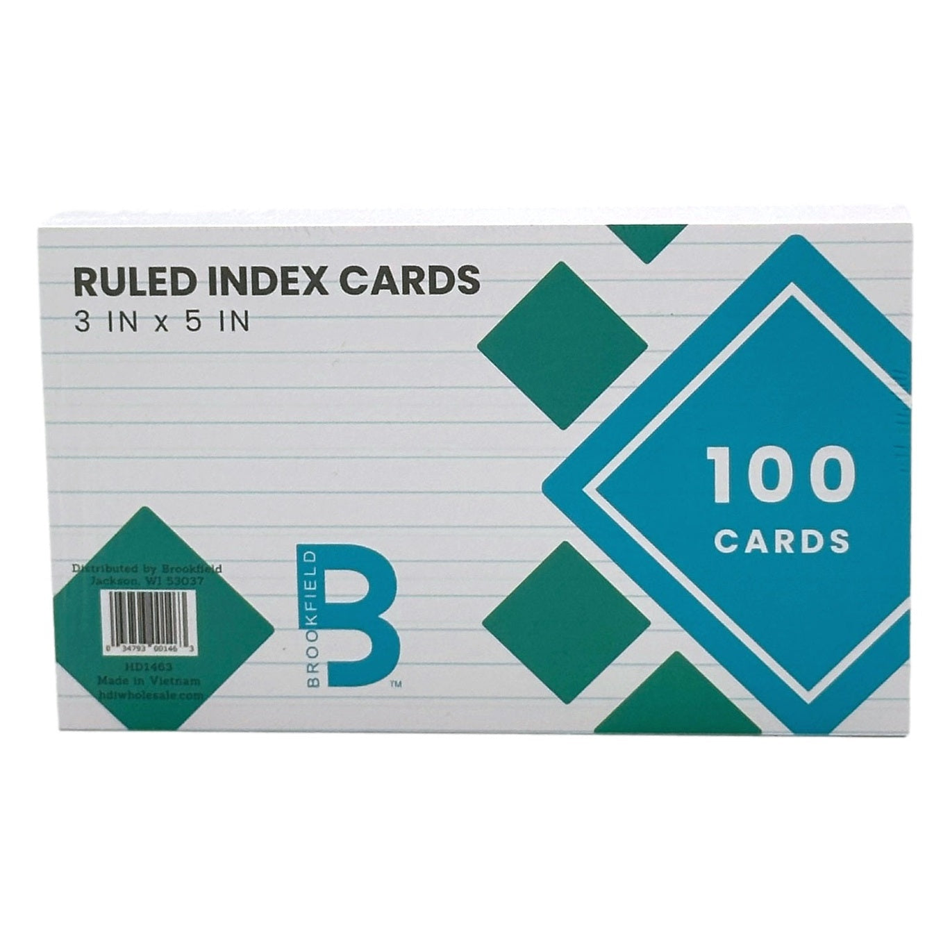3 X 5 RULED INDEX CARDS 100 PK