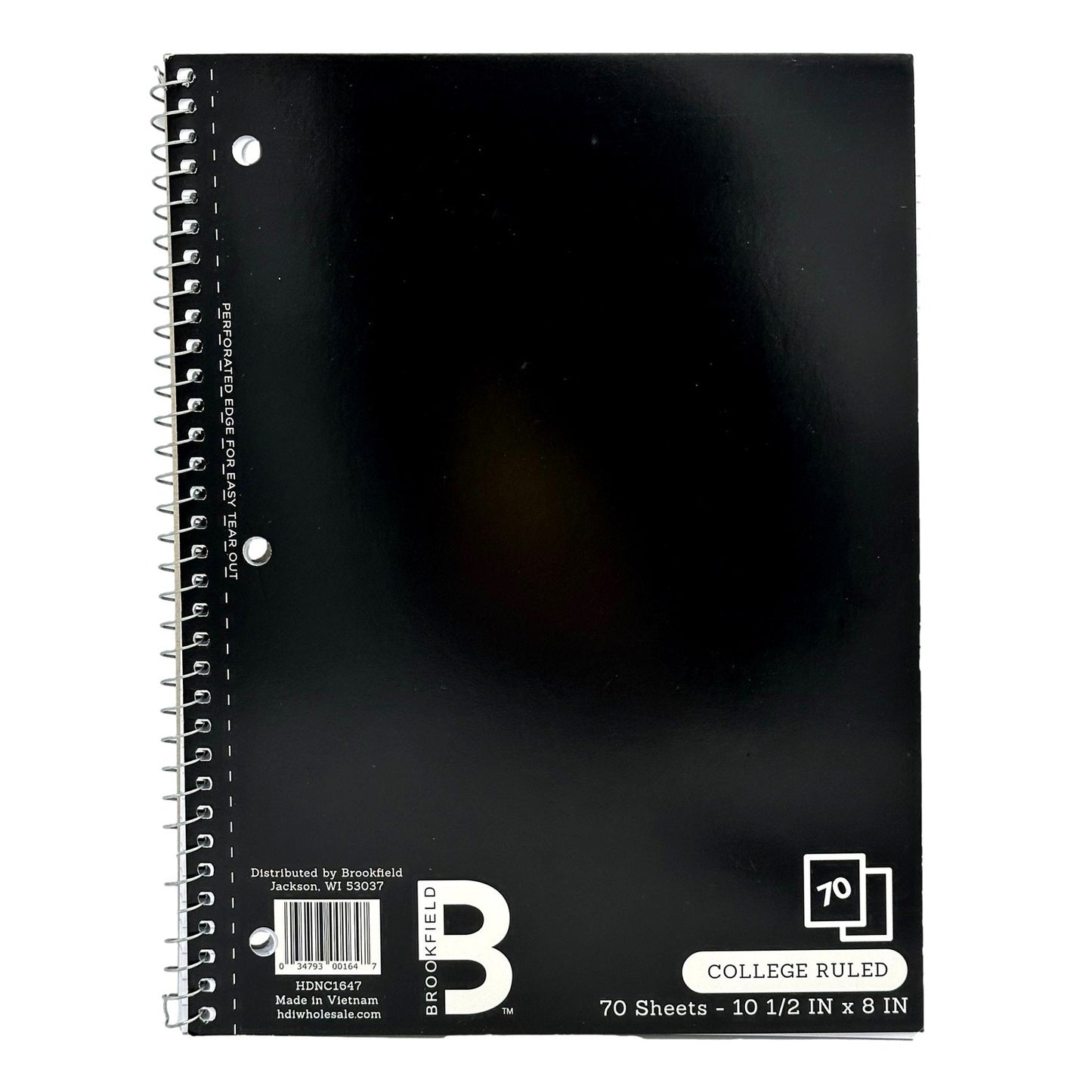 COLLEGE RULED SPIRAL NOTEBOOK 70 PAGE ASSORTED