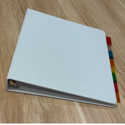 1 IN WHITE 3-RING BINDER