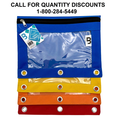 ESTUCHE PARA LÁPICES DE 3 ANILLAS SURTIDO 1 BOLSILLO