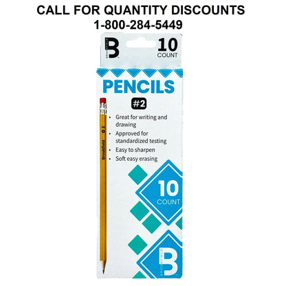 Caja de 10 lápices n.° 2 sin punta
