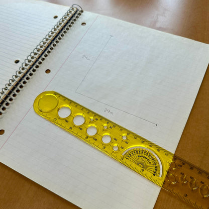 REGLA DE ACTIVIDAD DE PLÁSTICO DE 12 PULGADAS SURTIDA