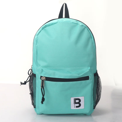 MOCHILA ESCOLAR 15 EN 2 BOLSILLOS LATERALES DE MALLA SURTIDOS