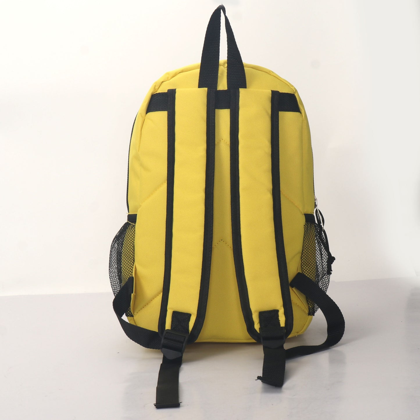 MOCHILA ESCOLAR 15 EN 2 BOLSILLOS LATERALES DE MALLA SURTIDOS