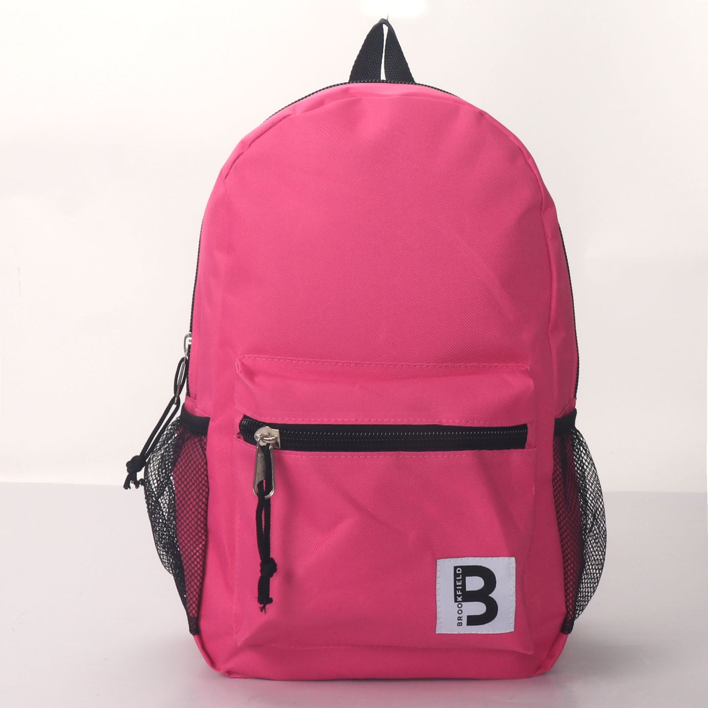 MOCHILA ESCOLAR 15 EN 2 BOLSILLOS LATERALES DE MALLA SURTIDOS