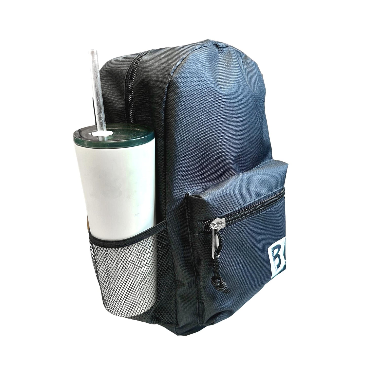 MOCHILA ESCOLAR 15 EN 2 BOLSILLOS LATERALES DE MALLA SURTIDOS