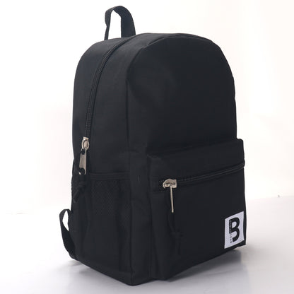 MOCHILA ESCOLAR 15 EN 2 BOLSILLOS LATERALES DE MALLA SURTIDOS