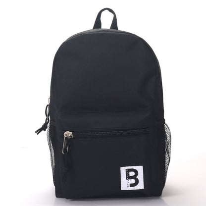 MOCHILA ESCOLAR 15 EN 2 BOLSILLOS LATERALES DE MALLA SURTIDOS