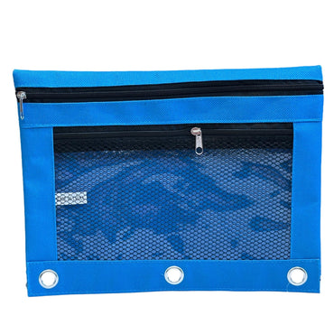 3 RING PENCIL POUCH ASSORTED 2 POCKET