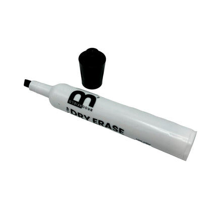 SINGLE BLACK DRY-ERASE CHISEL TIP MARKER