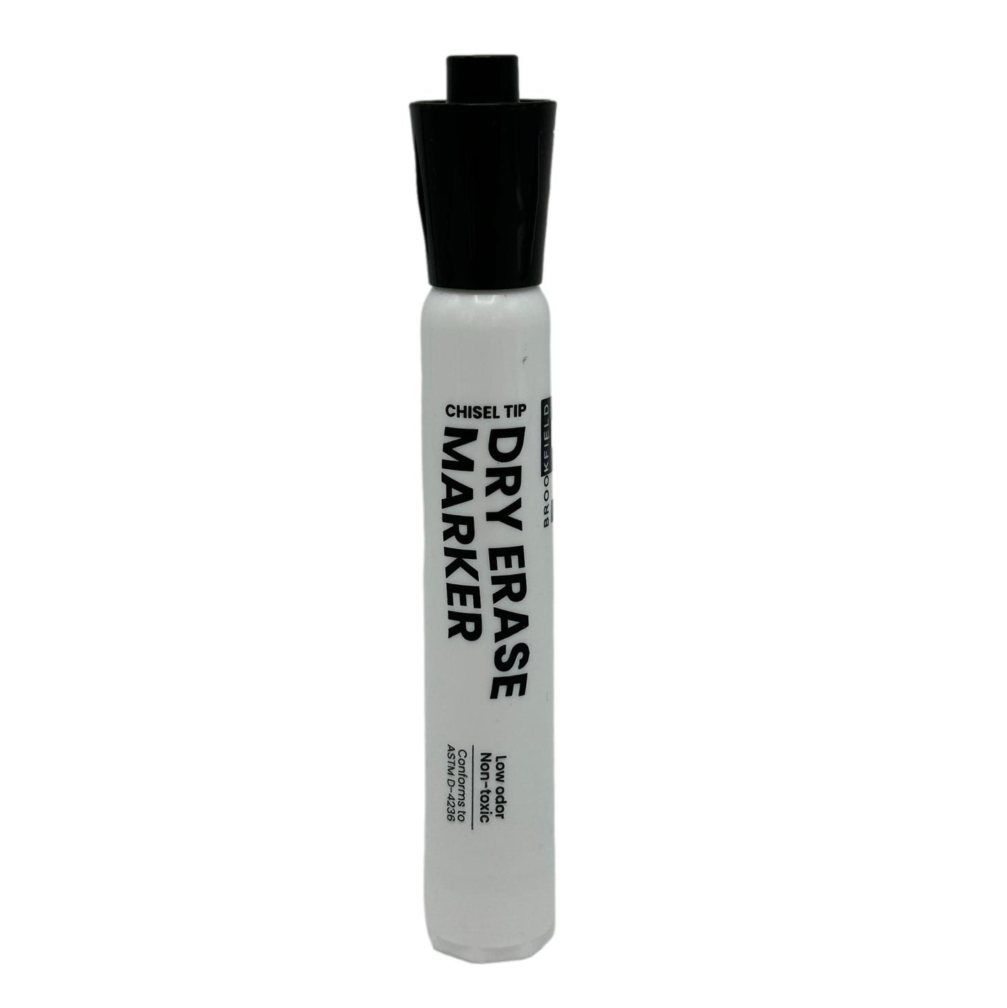 SINGLE BLACK DRY-ERASE CHISEL TIP MARKER