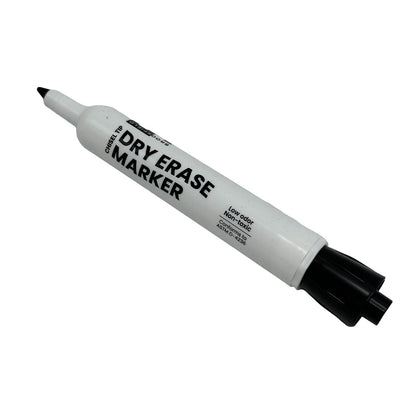 SINGLE BLACK DRY-ERASE CHISEL TIP MARKER