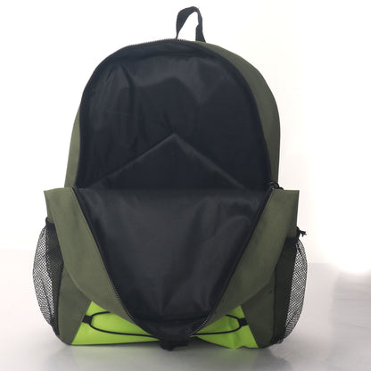 MOCHILA ESCOLAR 17 EN TIENDA CORREA ELÁSTICA DELANTERA CON 2 BOLSILLOS LATERALES DE MALLA VARIADOS
