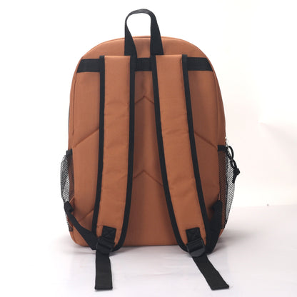 MOCHILA ESCOLAR 17 EN TIENDA CORREA ELÁSTICA DELANTERA CON 2 BOLSILLOS LATERALES DE MALLA VARIADOS