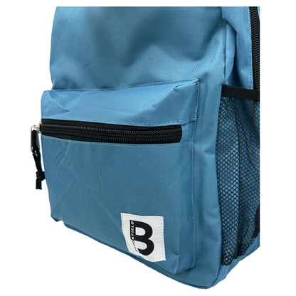 17 IN SCHOOL BACKPACK 2 MESH SIDE POCKETS ASSORTED