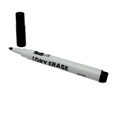 SINGLE BLACK DRY-ERASE FINE TIP MARKER