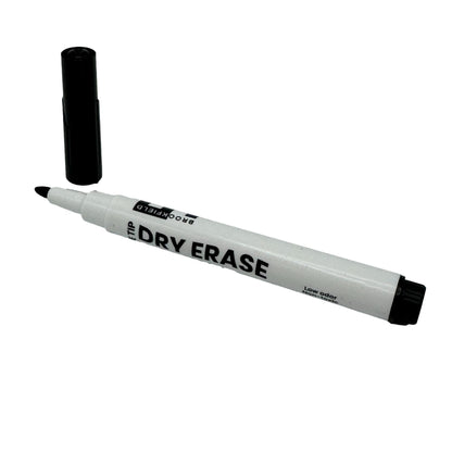 SINGLE BLACK DRY-ERASE FINE TIP MARKER