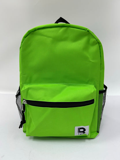 17 IN SCHOOL BACKPACK 2 MESH SIDE POCKETS ASSORTED