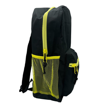 17 IN SCHOOL BACKPACK 2 MESH SIDE POCKETS ASSORTED