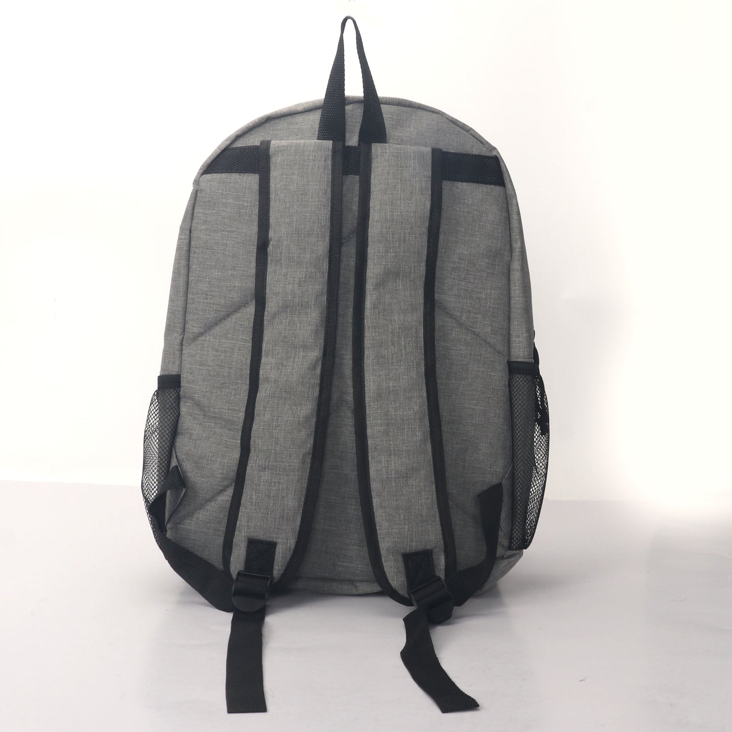 MOCHILA ESCOLAR 19 EN 2 BOLSILLOS LATERALES DE MALLA SURTIDOS