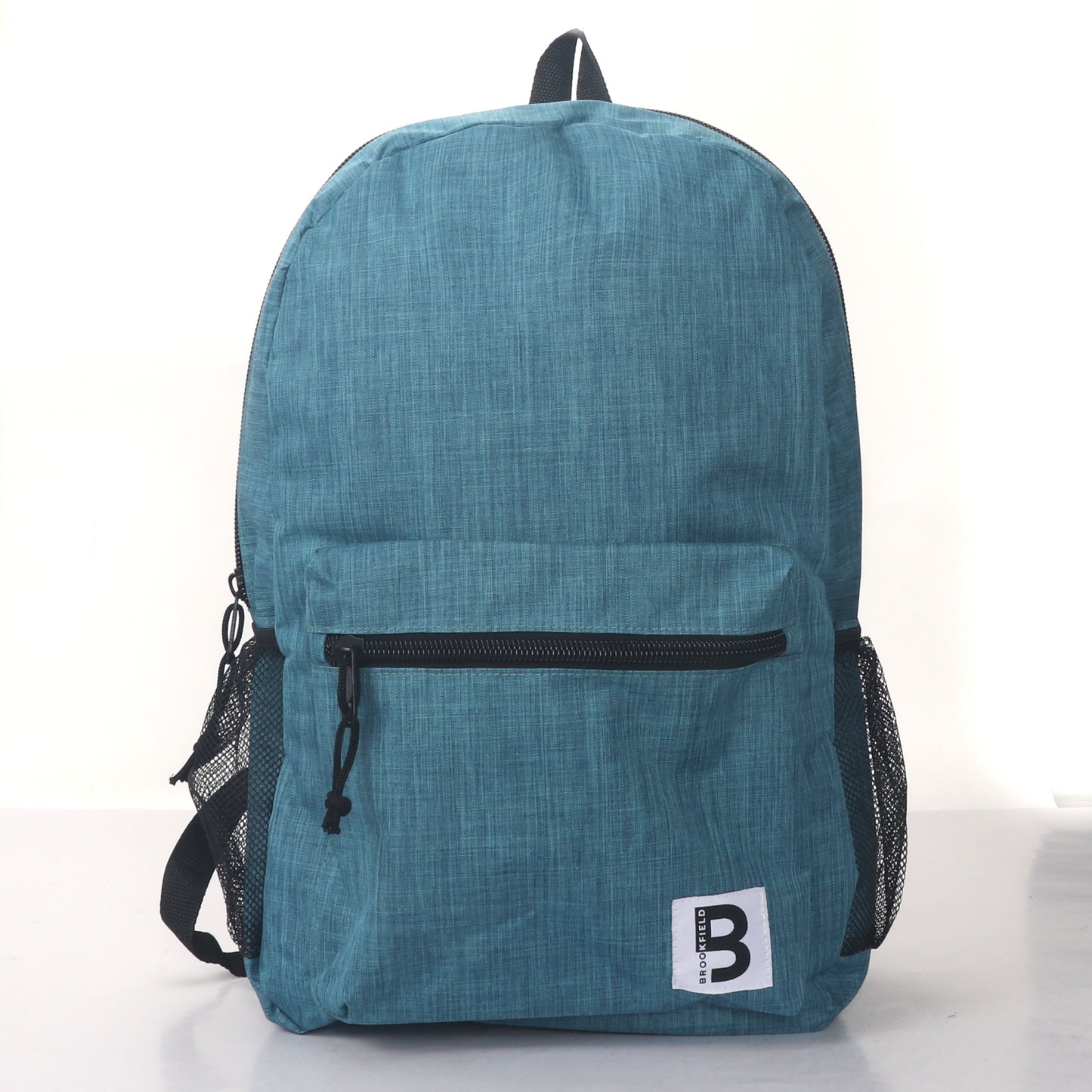 MOCHILA ESCOLAR 19 EN 2 BOLSILLOS LATERALES DE MALLA SURTIDOS