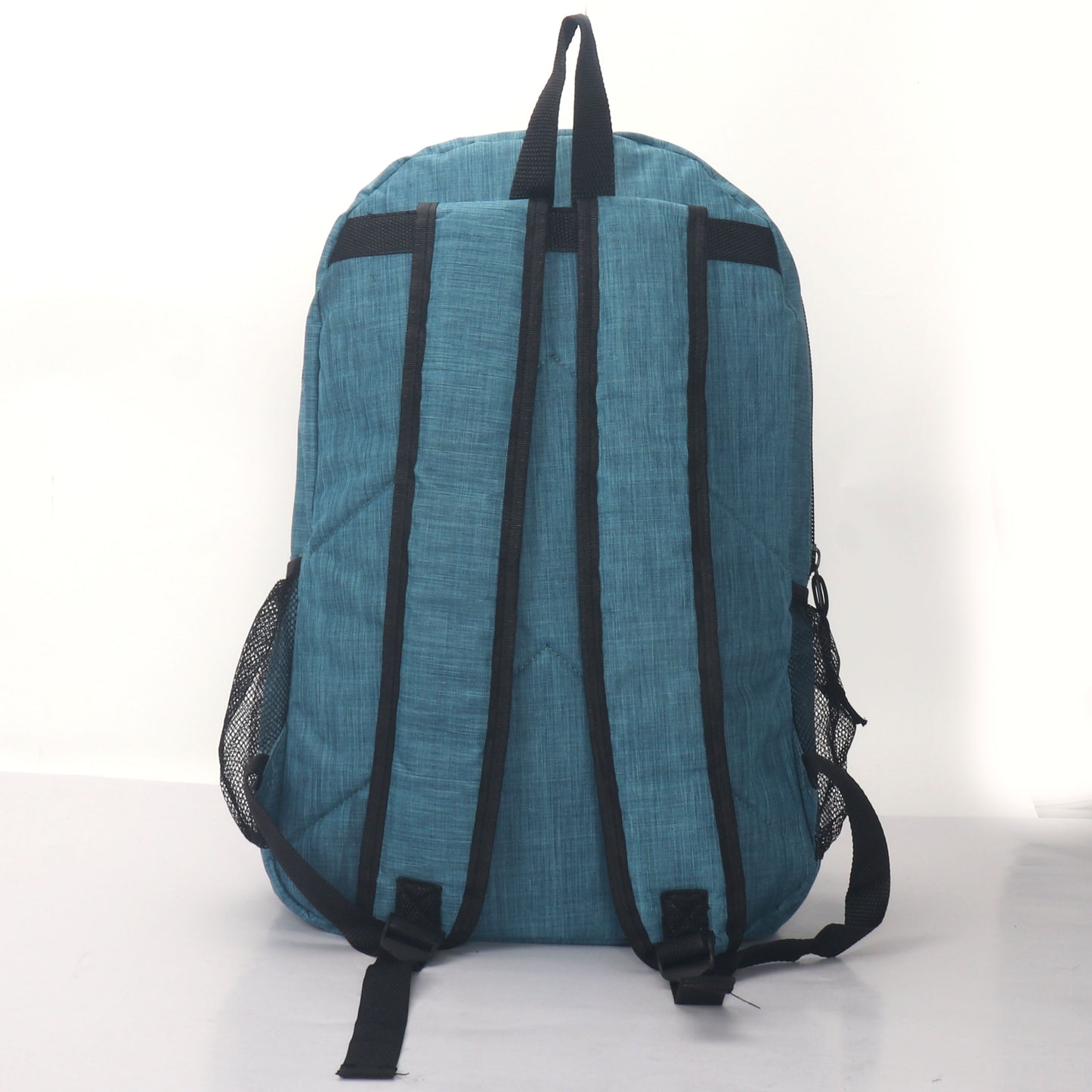 MOCHILA ESCOLAR 19 EN 2 BOLSILLOS LATERALES DE MALLA SURTIDOS