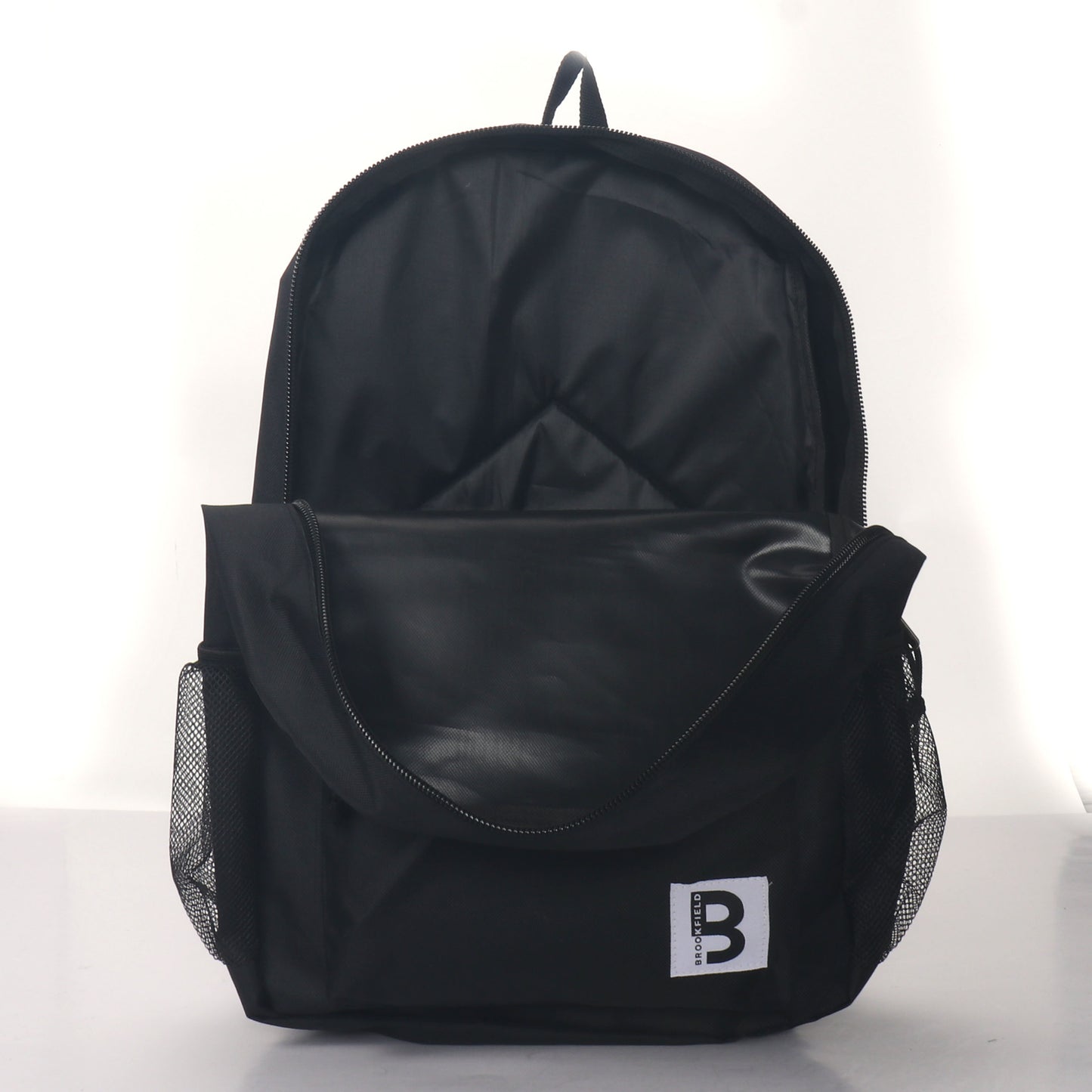 MOCHILA ESCOLAR 19 EN 2 BOLSILLOS LATERALES DE MALLA SURTIDOS