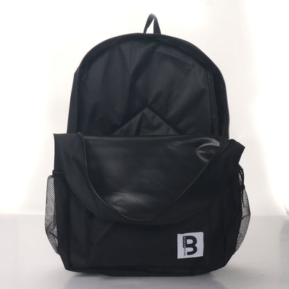 MOCHILA ESCOLAR 19 EN 2 BOLSILLOS LATERALES DE MALLA SURTIDOS