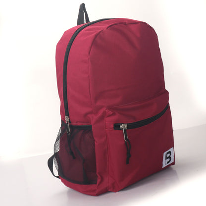 MOCHILA ESCOLAR 19 EN 2 BOLSILLOS LATERALES DE MALLA SURTIDOS