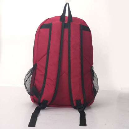MOCHILA ESCOLAR 19 EN 2 BOLSILLOS LATERALES DE MALLA SURTIDOS
