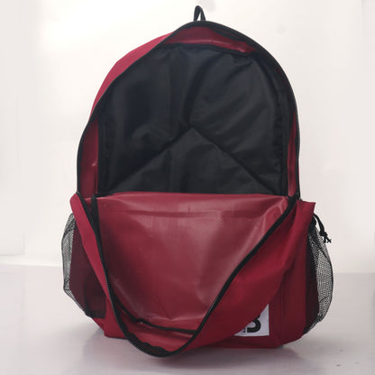 MOCHILA ESCOLAR 19 EN 2 BOLSILLOS LATERALES DE MALLA SURTIDOS