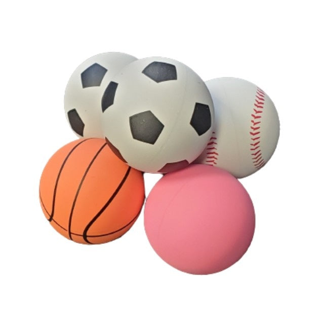 2.5 IN RUBBER HIGH BOUNCE BALL ASSORTED