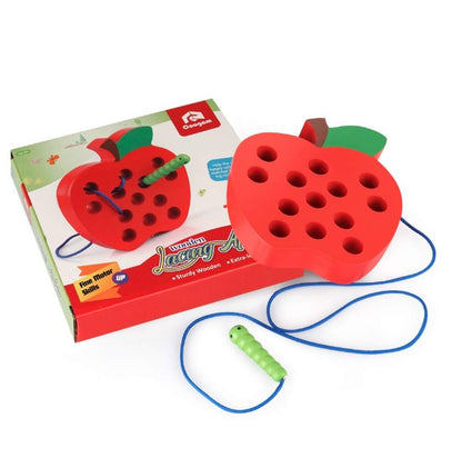 WOODEN LACING APPLE