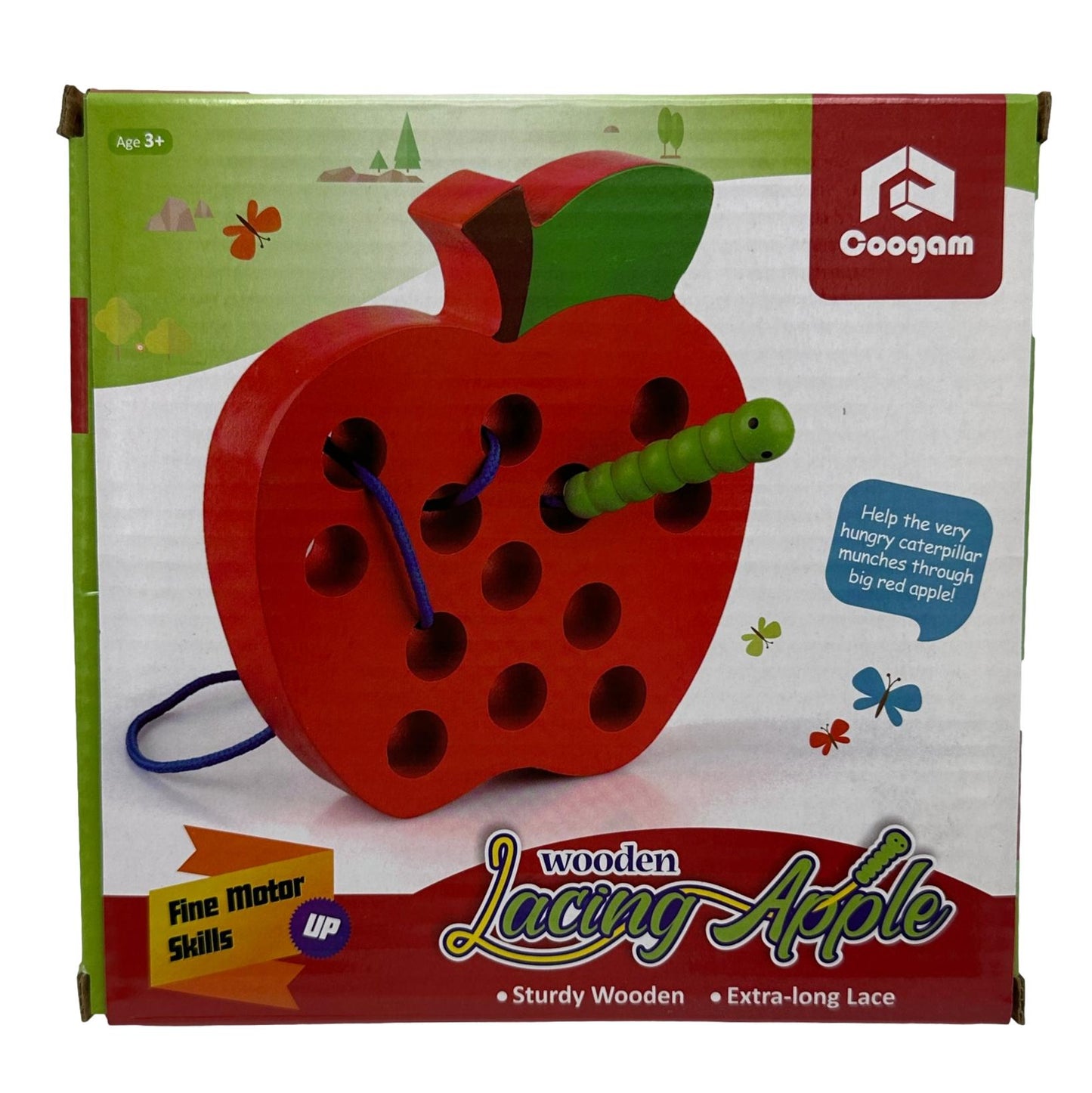WOODEN LACING APPLE