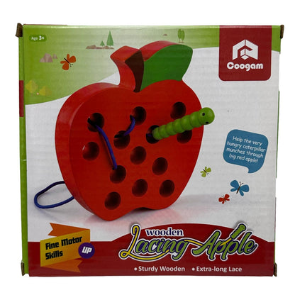 WOODEN LACING APPLE