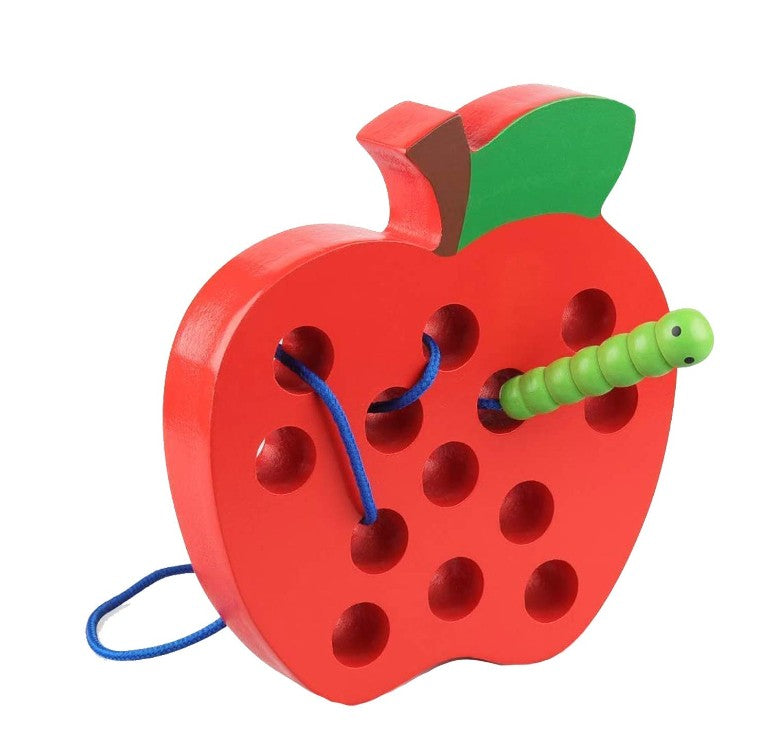 WOODEN LACING APPLE
