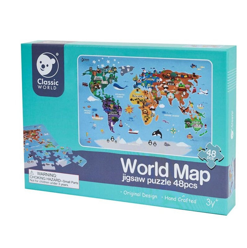 48 PC WORLD MAP JIGSAW PUZZLE
