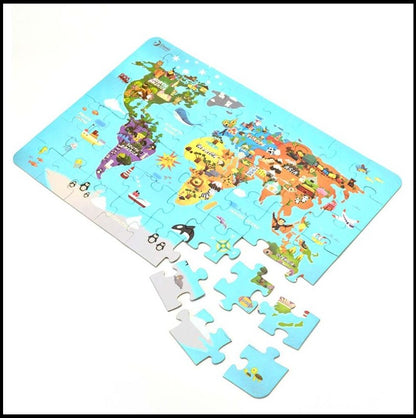 48 PC WORLD MAP JIGSAW PUZZLE
