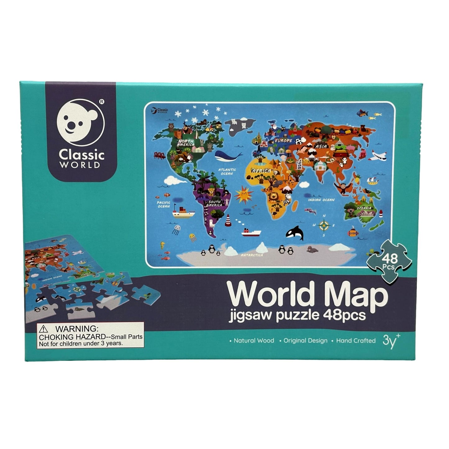 48 PC WORLD MAP JIGSAW PUZZLE