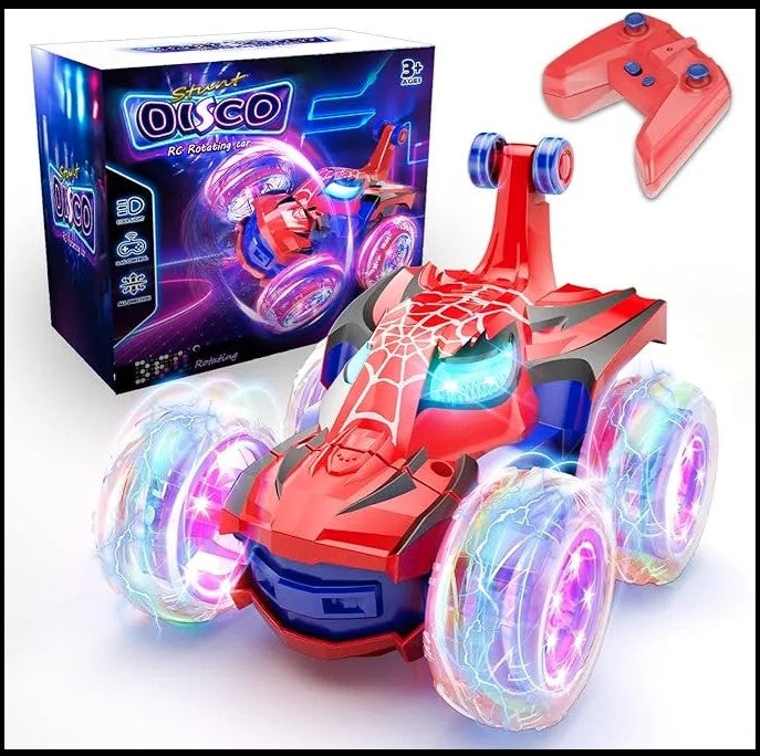 RED ROTATING CAR REMOTE CONTROLLED