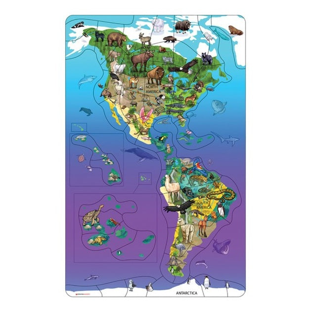 MAGNETIC WILDLIFE OF NORTH AND SOUTH AMERICA PUZZLE