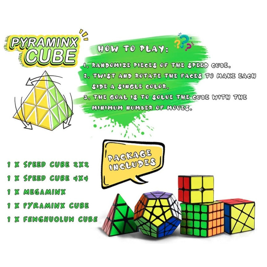 5 PC SPEED CUBE SET