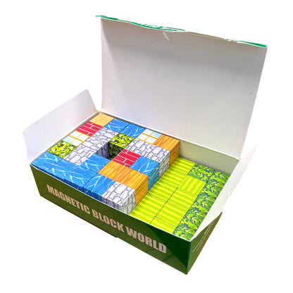 90 PC MAGNETIC BLOCK WORLD