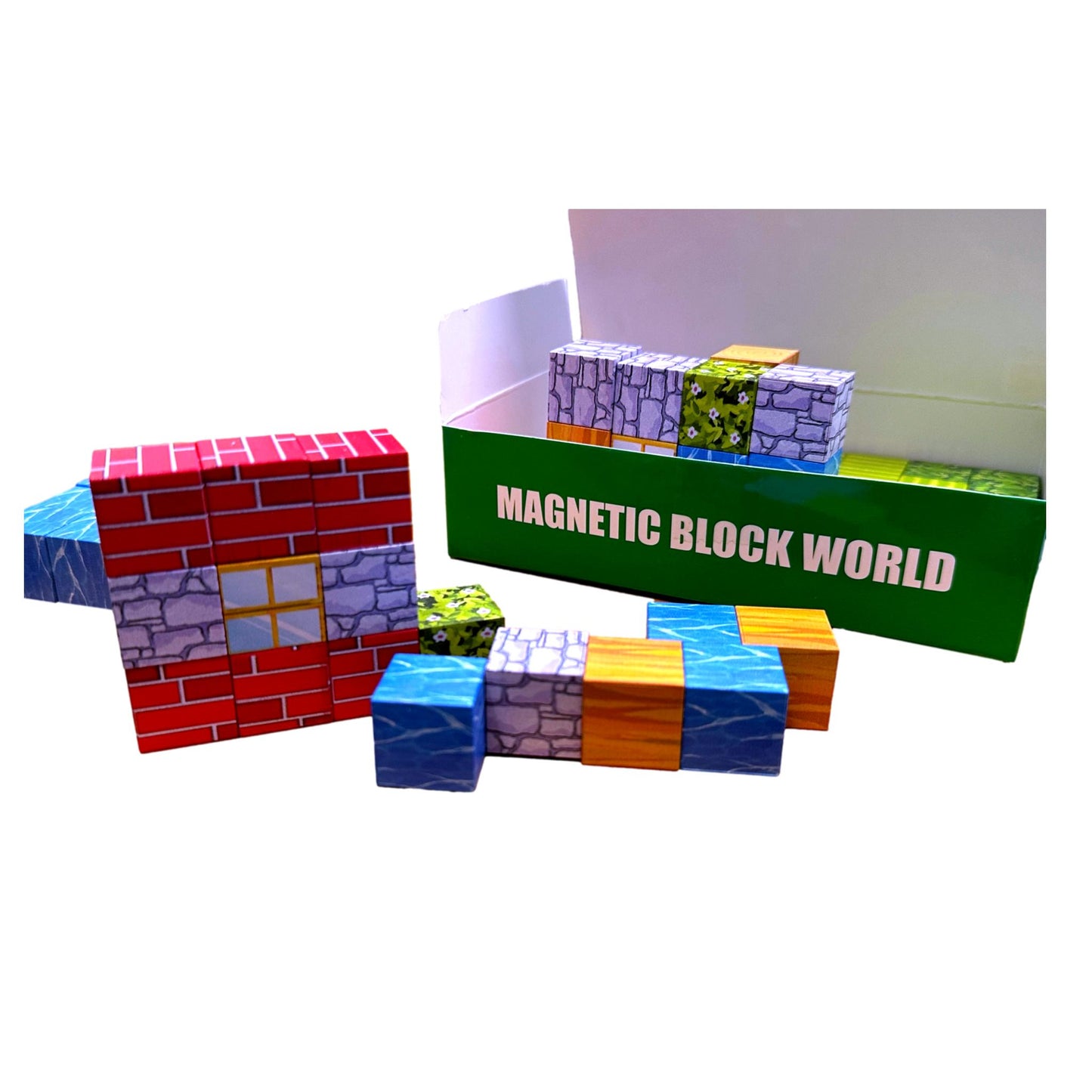 90 PC MAGNETIC BLOCK WORLD