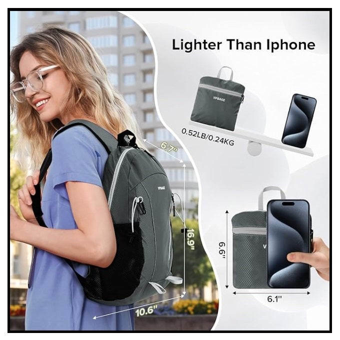 16 IN DARK GREY HIKING PACK