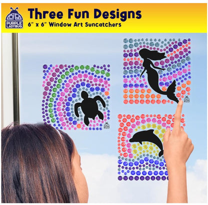 3 PK GEMSTONE SUNCATCHER