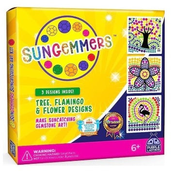 3 PK GEMSTONE SUNCATCHER