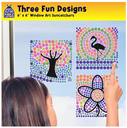 3 PK GEMSTONE SUNCATCHER