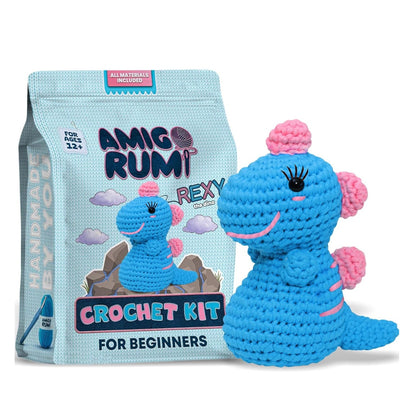 BLUE DINOSAUR CROCHET KIT